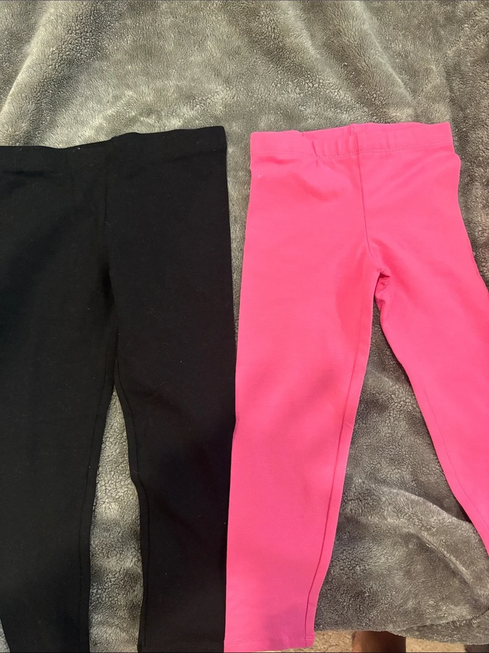 The Children's Place Kids Leggings - Black & Hot Pink